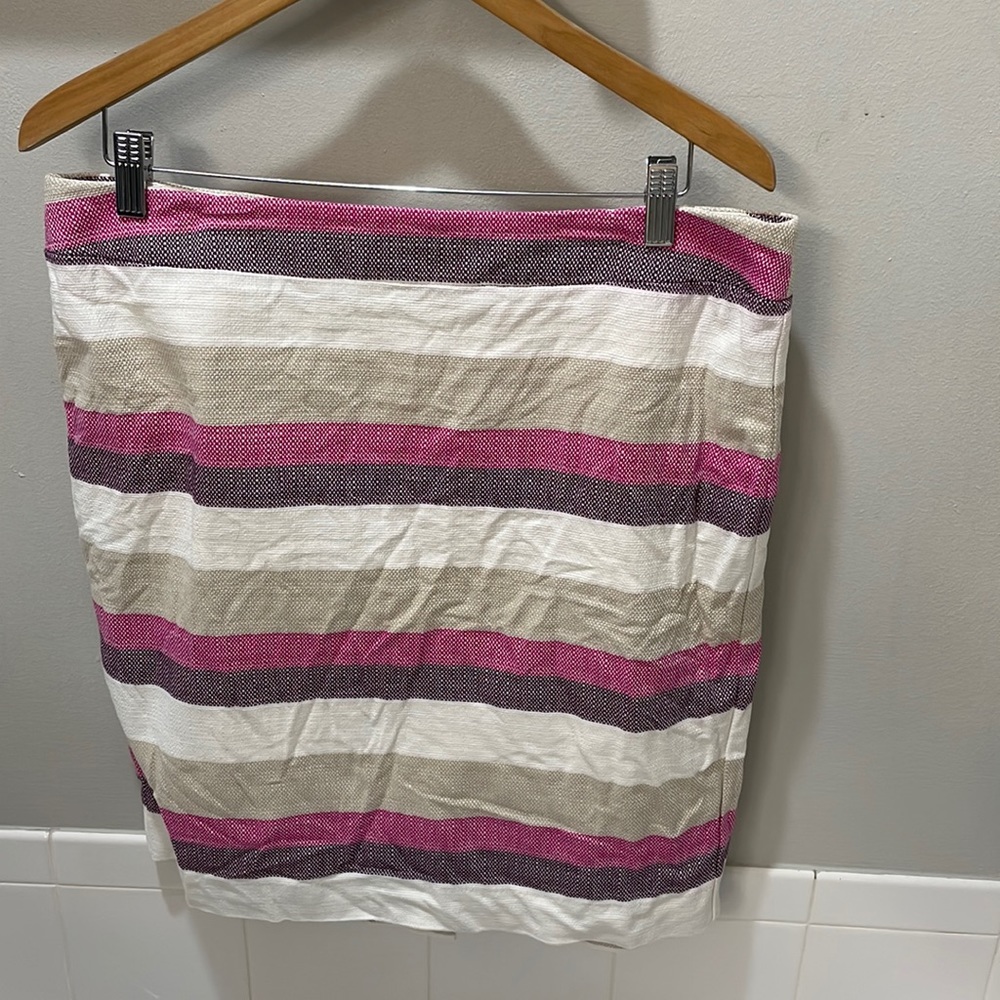 Ann Taylor Factory Petite Cotton Blend Skirt Sz 14P EUC